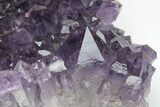 Dark Purple Amethyst Cluster - Large Crystals #211964-3